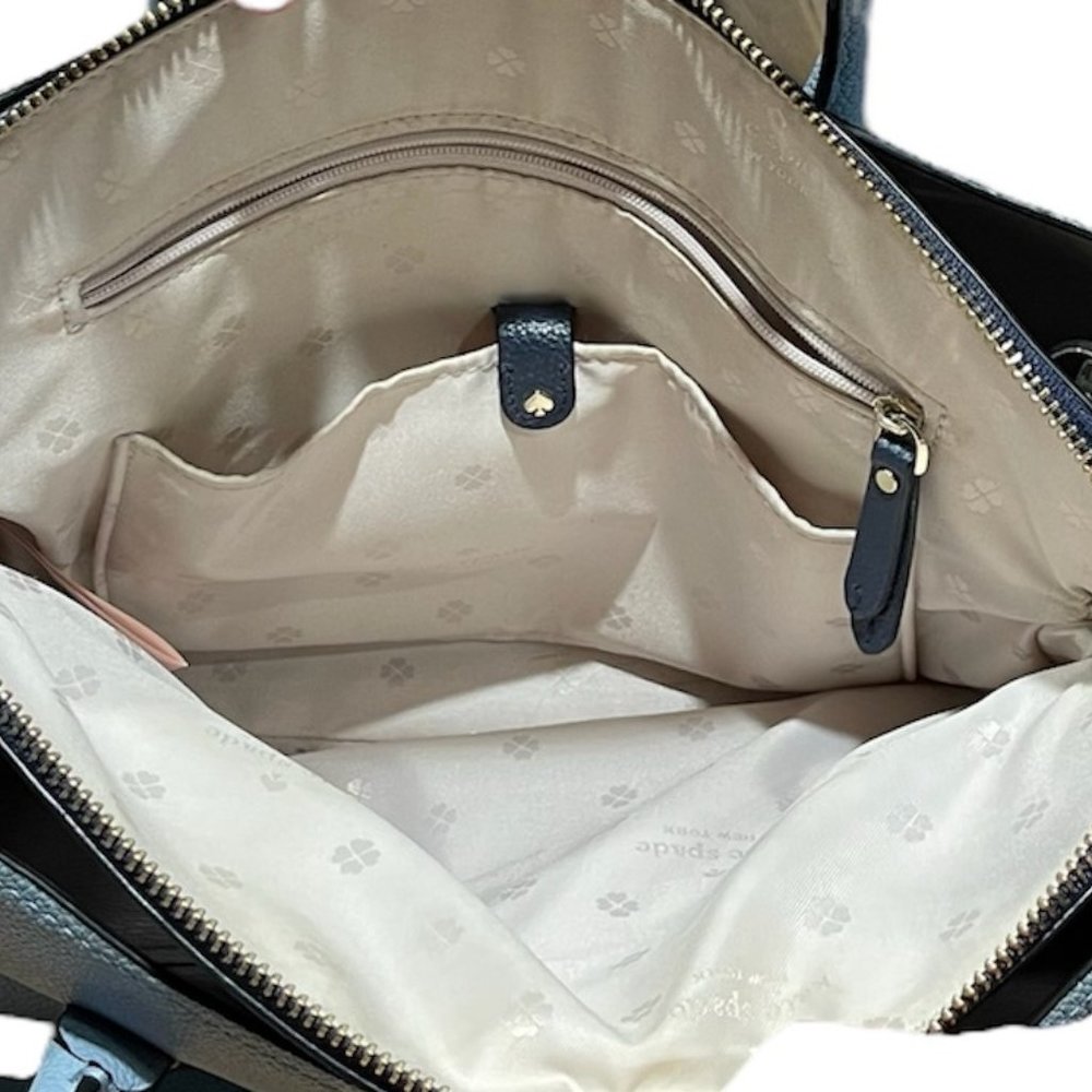 Kate Spade New York Margaux Medium Satchel / Blue Leather - Picture 8 of 12